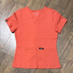 Jaanuu Scrub Top Orange